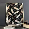 Chal de aire acondicionado para otoño e invierno, bufanda jacquard imitación cachemira para mujer, doble uso, calentador de cuello largo de borlas dobles retro elegante