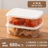 Caja de almacenamiento para acabado de refrigerador Caja de almacenamiento especial para carne congelada de grado alimenticio Caja de conservación de frescura para calentamiento por microondas