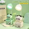 Nova Luminária de Mesa USB Fofa de Panda Balançando Três Modos 300mAh Recarregável Três Modos Desenho Animado Multifuncional Luz Branca