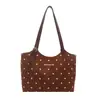 Bolso tote retro de moda para mujer de este año, nueva colección otoño 2026, bolso de hombro ligero de lunares, bolso para el antebrazo para el trabajo