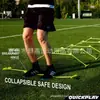 Vallas de Entrenamiento de Fútbol, Estante de Vallas Multifuncional con Ajuste de Tres Niveles, Vallas de Entrenamiento de Fútbol Plegables y Portátiles