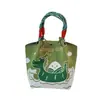 Festival do Barco-Dragão de 2026 Bolsa de Tricô Saudável com Padrão de Barco-Dragão e Panda, Bolsa de Mão para Compra em Lote Corporativo, Bolsa de Presente de Retorno para Zongzi