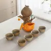 Yuerui Buena Suerte Juego de Té Automático de Viaje Souvenir de Empresa Regalo Práctico Regalo de Año Nuevo
