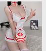 Ropa interior sexy de sirvienta de humo, uniforme de deseo puro, tentación, abertura libre, medias sexys gratis, uniforme de enfermera, suministros SM
