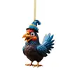Colgante de pavo para Año Nuevo Transfronterizo Colgante para Árbol de Navidad Colgante para Coche Decoración de Árbol de Navidad Asiento Trasero del Coche