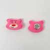 Urso Morango Fofo Borgonha Pelúcia Desenho Animado Acessórios Broche Bolsa Sapatos Roupas Chapéus Acessórios Acessórios DIY Acessórios