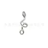 Jiangtai F136 Clavo de Hueso de Oreja de Titanio Colgante con Forma de Serpiente Incrustado con Circonita Aleación de Titanio G23 Transfronteriza Joyería de Piercing para el Cuerpo Clavo de Oreja