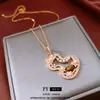 Collar con Colgante de Piedra Ojo de Tigre, Circonita, Perla y Calabaza Hueca, Cadena Larga Vintage para Suéter, Accesorio de Cuello Versátil de Otoño e Invierno para Mujeres