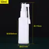 Botella pulverizadora de trompa de elefante, botella pulverizadora de balancín giratoria 360 grados, niebla fina, sellada, blanca, transparente, botella dispensadora de PET