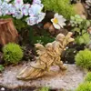 Novidade Transfronteiriça Cobre Imitado Pose de Dormir Irmãs Pátio Externo Varanda Gramado Casa Plantas Verdes Bonsai Artesanato de Resina Enfeites