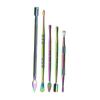 Punto de Venta al por Mayor Cuchara para Pasta de Humo de Acero Inoxidable Cuchara para Aceite de Humo Juego de 5 Piezas Accesorios para Pipa Juego de Herramientas de Limpieza Transfronterizo