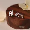 Pendientes de Plata de Ley S925 Nariz de Cerdo para Mujer, Clips para Orejas Sencillos Estilo Coreano, Pendientes Versátiles de Nicho para el Viaje Diario al Trabajo al por Mayor