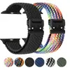 Adecuado para Apple iWatch S12 Correa de Reloj Applewatch11 Hebilla de Paracaídas Correa de Bucle de Nailon Tejido