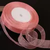 Fita de Gaze de Neve 2cm Fita para Embrulho de Presente Chapéu de Crochê Feito à Mão Fio Acessórios de Cabelo Laço Fita para Assar Fita de Cetim Fita de Seda