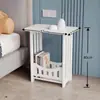 Mesa de Cabeceira Minimalista Moderna Armário de Armazenamento Armário Lateral para Dormitório Armário de Armazenamento para Sala de Estar Mesa de Centro para Sofá Mesa Lateral Pequena para Quarto