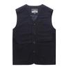 2020 primavera nuevo chaleco de algodón para hombre de mediana edad con múltiples bolsillos papá cuello en V chaleco para hombre al por mayor 8513