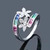 Europa y Estados Unidos transfronterizo nuevo europeo y americano simple color todo a juego Cuadrado circón anillo accesorios para mujer AliExpress wish supply