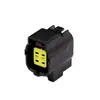174257-2 Conector Automotivo à Prova d'Água Conector Fêmea de 4 Furos Terminal de Emenda Capa Chicote Elétrico Preto Plug