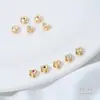 Coração de Pêssego Pequeno com Zircônia Incrustada 14K Ouro Preenchido Coração Contas Espaçadoras Pequenas Acessórios Pulseira DIY com Contas Colar Material de Joalheria
