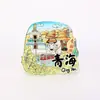 Ímãs de Geladeira de Cidade em Acrílico, Ímãs de Geladeira Estilo Chinês Original, Ímãs Decorativos de Presente, Artesanato Cultural e Criativo, Lembranças de Viagem