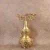 Hongda Latão Maciço Oito Trigramas Cabaça de Cobre Relevo Oito Tesouros Boca Aberta Cabaça de Cobre Entrada Decoração de Cabaça de Cobre Cabaça de Cobre