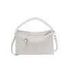 Bolso de Mano de Diseño de Nicho de Moda Estilo Coreano, Bolso Cruzado de Hombro de Color Sólido con Patrón Tejido Simple y Moderno, Bolso de Mujer para Viajar
