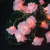 Cadena de luces de flor de rosa de 520 LED al por mayor flor de espuma de simulación decoración de San Valentín boda luces de fábrica