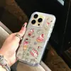 Lindo Corazón Láser Postre Gato Gatito Adecuado para Funda de Teléfono Móvil Apple 16Promax Iphone15 Mujer 14/13