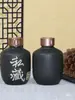 Pote de vinho de cerâmica lata de vinho garrafa de vinho garrafa vazia Baijiu selado pote de vinho de coleção privada de cerâmica um dois três cinquenta jin pote de vinho outro