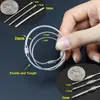 Suministro puntual de llavero de cable de acero inoxidable grueso EDC, llavero de anillo de suspensión rápida, cuerda para llavero