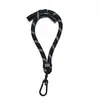 Almohadilla para Lanyard de Teléfono de Cuerda Gruesa de 8 mm, Correa para el Cuello Antiperdida de Cuerda de Escalada de Metal, Lanyard Ajustable para Teléfono Cruzado