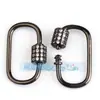 Acessórios de joias DIY cobre puro micro cravejado zircônia luxo parafuso pode abrir e fechar fivela de pulseira e colar