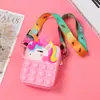Monedero de pionera princesa roedor transfronterizo bolsa cruzada para niña bolsa de juguete descompresión bolsa de música de burbujas de silicona