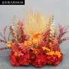 Novo Suporte de Chão para Flores de Casamento 50cm Flores Realistas Decoração de Casamento Arranjo de Flores Palco T Flores para Corredor Flores Artificiais de Casamento