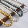 Collar de Perlas Redondas de Vidrio para Primavera Temprana 2025 Gargantilla para Mujer Lazo Simple Elegante Cadena para Clavícula de Alta Gama para Mujeres