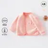26 Jaqueta de Lã Austríaca Nova de Primavera para Crianças Primavera e Outono Tamanhos Pequenos e Médios Cardigan Classe A para Meninos e Meninas Roupa Quente para Bebês