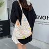 Atacado Bolsa Tote de Mão Estilo Doce Bolsa Feminina 2025 Verão Novo Estilo Recorte Flor Bolsa de Ombro Celebridade da Internet Moderna Bolsa Axilar