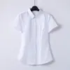 Nueva Camisa Blanca de Manga Corta de Verano 2026 para Funcionarias Públicas, Tops Profesionales de Trabajo para Negocios, Camisas para Entrevistas, Versátil