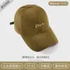 Gorra de béisbol estilo coreano para mujer que hace que la cara parezca más pequeña, con visera ancha, adecuada para cabezas más grandes, copa dura profunda, gorra roja para proteger del sol para hombres