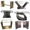 Suporte para Perna de Mesa de Mármore Perna Laje de Rocha Perna de Mesa Aço Inoxidável Pé de Titânio Titânio Preto Espelhado Hotel Sala de Estar Estilo Luxo Leve