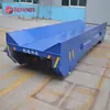 Carrinho Plataforma Elétrico sobre Trilhos com Estrutura em V Carrinho de Transferência de Bobinas de Aço Fixas Cabo de Arraste Carrinho Plataforma Elétrico