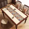 Jogo Americano e Toalha de Mesa Estilo Americano de Luxo Leve, Sem Lavar, Impermeável, à Prova de Óleo, Jogo Americano para Mesa de Centro de Alto Padrão, Resistente ao Calor, Isolante Térmico Protetor de Mesa