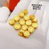 Accesorios de Joyería Chapados en Oro de Latón Moneda de Cobre Sólido Cuentas Sueltas Cuentas con Patrón Vintage para Pulseras Directo del Fabricante