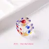 Dados de Mahjong Multicor com Cantos Arredondados em Acrílico Transparente Dados Digitais de Cristal Suprimentos de Entretenimento para Boate Ktv