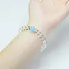 Pulseira de Cristal, Pulseira Simples Transparente de Círculo Único, Joia de Mão Fashion e Versátil, Presente para Melhor Amiga, Atacado de Joias, Pulseira de Cristal