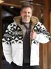 2025 Venta Caliente Transfronteriza Chaqueta de Algodón Grueso de Invierno con Forro Polar para Hombre Chaqueta de Doble Capa Forrada con Forro Polar Grueso Chaqueta Acolchada de Algodón Cálida
