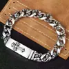 Nuevo y elegante pulsera de cruz para hombres a la moda, colección de pulseras vintage hechas a mano de alta gama europeas y americanas, directo del fabricante