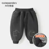 Chaquetas de Terciopelo Kaka Panda para Niños Trajes de Pantalón Infantiles Ropa de Invierno para Niñas Bebé Ropa Cálida de Otoño e Invierno para Bebés