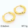 Brincos Redondos Clássicos Transfronteiriços em Aço Inoxidável 18K Design de Nicho Brincos de Argola Versáteis Japoneses e Coreanos para Homens e Mulheres