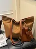 Bolsa Feminina de Grande Capacidade Mais Vendida, Bolsa Saco Estampada de Leopardo Elegante e Versátil, Bolsa de Ombro Simples Casual, Bolsa Tote Retrô
